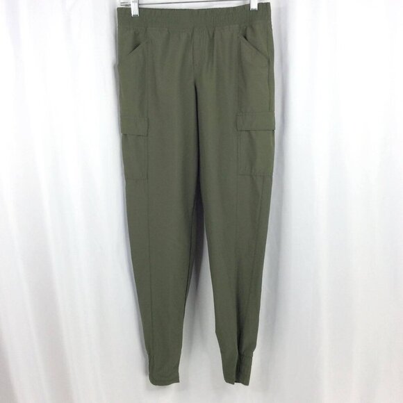 The North Face Jogger Pants Womens Size 6 Olive Green Cargo Drawstring Hiking - Picture 1 of 10